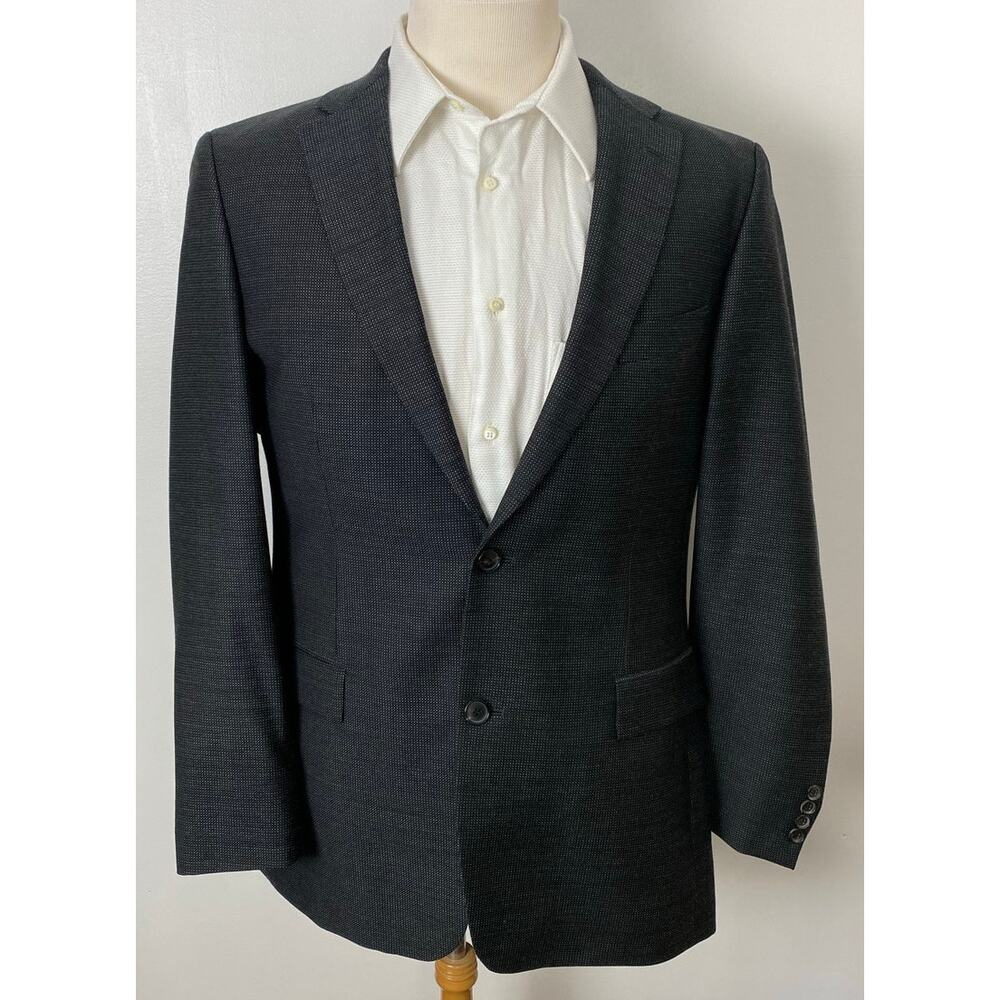 HUGO BOSS Pasini2 Lanificio Tesse textured 2-button wool blazer sport coat 42L